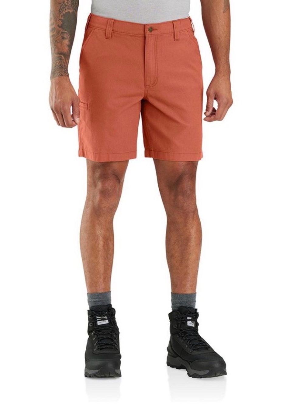 Carhartt Men's Rugged Flex Canvas shorts- Terracotta